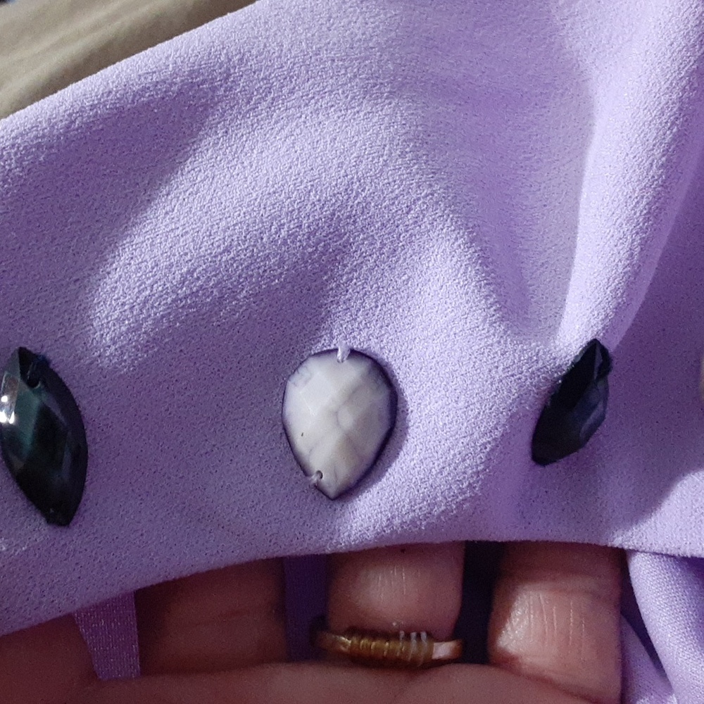 Perceptions Jacket Lavender Garment Lime Embroide… - image 8